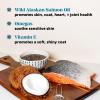 imageWild Alaskan Salmon Oil Omega3 Fish Oil for Dogs and Cats Fatty Acids Salmon Oil for Dogs Skin and Coat Health Pure Dog Food Topper Supports Joints Brain ampamp Heart Health  32ozSalmon Chews