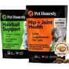 imageCat Hairball Support  Cat Hip ampamp Joint Support Dual Texture Chew Supplement Bundle  Cat Hairball Solution Supports Skin ampamp Coat and Digestion Glucosamine Joint Support Supplement Hip Sup