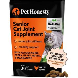 imageCat Hip ampamp Joint Health Crunchy ampamp Creamy Chews  Cat Joint Support Supplement with Glucosamine Health Supplies ampamp Hip Support for Indoor ampamp Outdoor Cats Chicken 30Day SupplyChicken  Cat