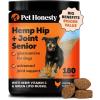 imageSenior Hemp Hip ampamp Joint Supplement for Dogs  Dog Joint Supplement with Hemp Oil ampamp Powder Glucosamine Collagen MSM ampamp Green Lipped Mussel  Mobility for Senior Dogs Chicken 90Chicken  Senior