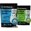 imageCat Skin ampamp Coat Health ampamp Hairball Support Bundle Omegas ampamp Biotin Chews for Shiny Coat ampamp Furball Remedy Chicken 30Day Supply