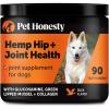 imageSenior Hemp Hip ampamp Joint Supplement for Dogs  Dog Joint Supplement with Hemp Oil ampamp Powder Glucosamine Collagen MSM ampamp Green Lipped Mussel  Mobility for Senior Dogs Chicken 90Duck