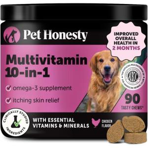 imageCat Multivitamin Crunchy ampamp Creamy Chews  Cat Treats for Health  Immune Joint Support Skin ampamp Coat ampamp Digestion  Vitamins with Omega 3s Lysine ampamp Probiotics 30 Day SupplyChicken  Dog