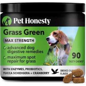 imageGrass Green Dog Chews  Urine Neutralizer for Lawn Dog Pee Grass Helps Yard Stay Green Addressing Burn Spots with Probiotics ampamp Enzymes DuckMax Strength  Grass Green