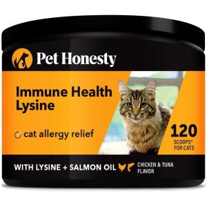 imageImmune Health Lysine  Cat Allergy Relief Supplement Powder for Cats  Immune Health  Sneezing Runny Nose Watery Eyes  Cats ampamp Kittens of All Ages  Omega 3s LLysine  Chicken ampamp Fish