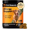imageAllergy Support Fresh  Dental Sticks for Dogs  Dental Dog Chews  Immune Health  Allergy Support for Dogs  Freshen Dog Breath Reduce Plaque  Tartar  30 SticksSalmon