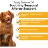 imageDog Allergy Relief Salmon Oil for Seasonal Itch Relief for Dogs Omega3 for Dogs Dog Skin and Coat Supplement May Reduce Shedding ampamp Itching Joint Brain ampamp Heart Health 16 oz