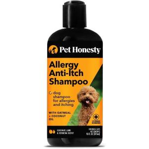 imageDog Allergy Relief Seasonal Itch Relief Shampoo for Dogs and Cats  Dog Skin and Coat Supplement Itch Support for Dogs Moisturizing and Hydrating Coconut Oil  Vitamin E 16 oz