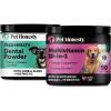 imageDaily Essentails Bundle  Dog Multivitamin for Dogs  Dental Powder for Teeth Cleaning ampamp Plaque Removal Skin Coat and Allergy Support