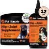 imageJoint Health Bundle Hip ampamp Joint Support Chews with Glucosamine MSM and Turmeric  Salmon Oil Dog Food Topper for Stiffness Relief and Joint Support