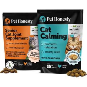 imageCat Joint ampamp Calming Support Bundle  Hip ampamp Joint Health Chews  Calming Chews 30 Day Supply Each