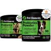 imageProbiotics Bundle Dog Probiotics for Diarrhea ampamp Bowel Support Chews ampamp Powder with Digestive Enzymes for Gut Health Duck 90 ct
