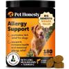 imagePet Honesty Allergy Support Fresh Dental Sticks  Dental Treats for Dogs  Dental Dog Chews  Immune Health  Allergy Support for Dogs  Freshen Dog Breath Reduce Plaque  Tartar  30 SticksSalmon