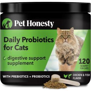 imageCat Probiotics Gut  Immune Health Chews  Crunchy ampamp Creamy Cat Treats for Digestive Health Gut Flora ampamp Constipation Relief  Supports Immunity Regularity ampamp Healthy Digestion 30Day Supply ChickenDigestive Powder
